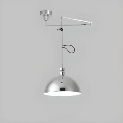 Minimalist Bowl Shape Hanging LED Pendant Light for Dining Room Image - 7