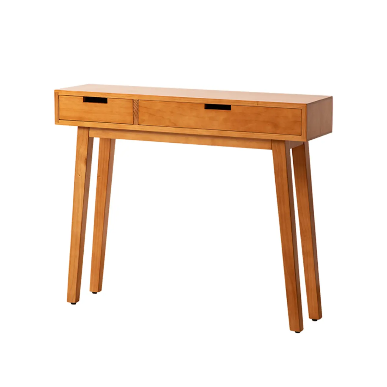 Modern Pine Wood Console Table with Drawers Image - 2 | homeyfad