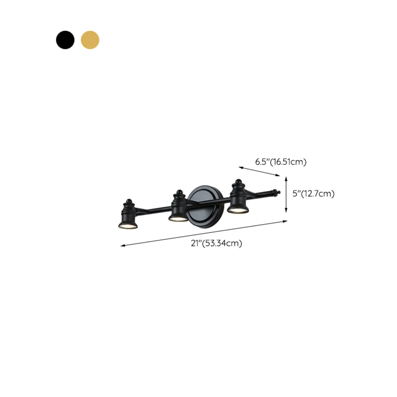 Bathroom Industrial Vanity Mirror Light in Geometric Style Image - 17 | homeyfad