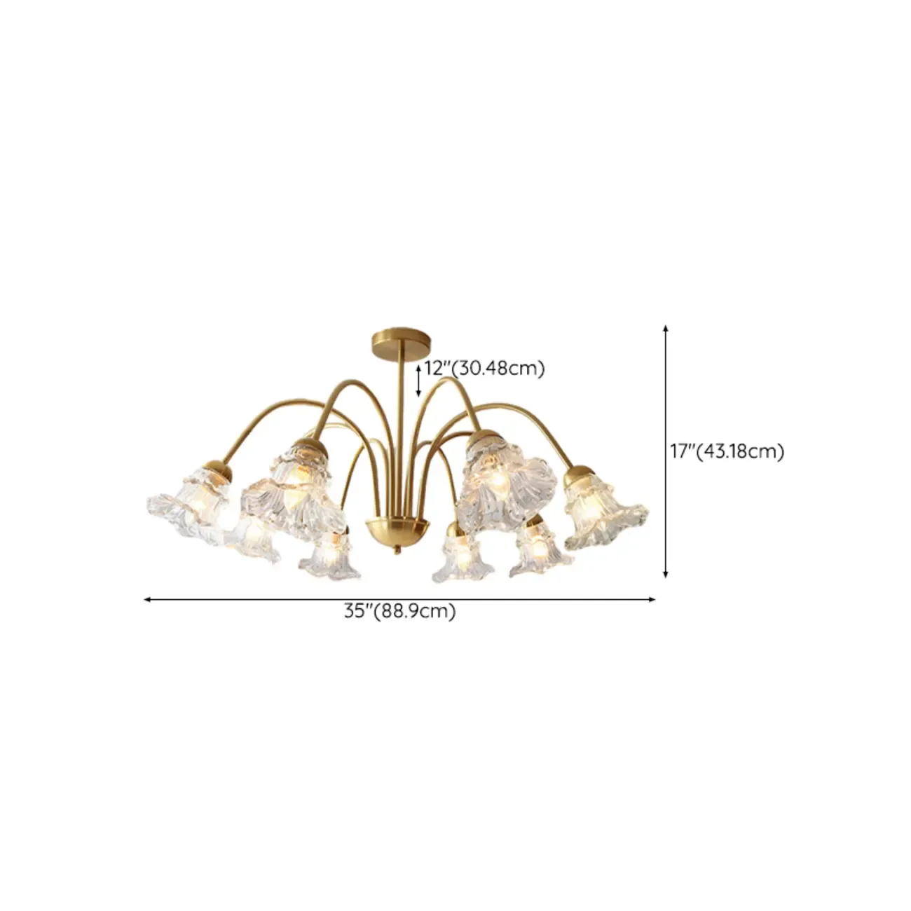 Luxury Vintage Crystal Flower Chandelier for Living Room Image - 20