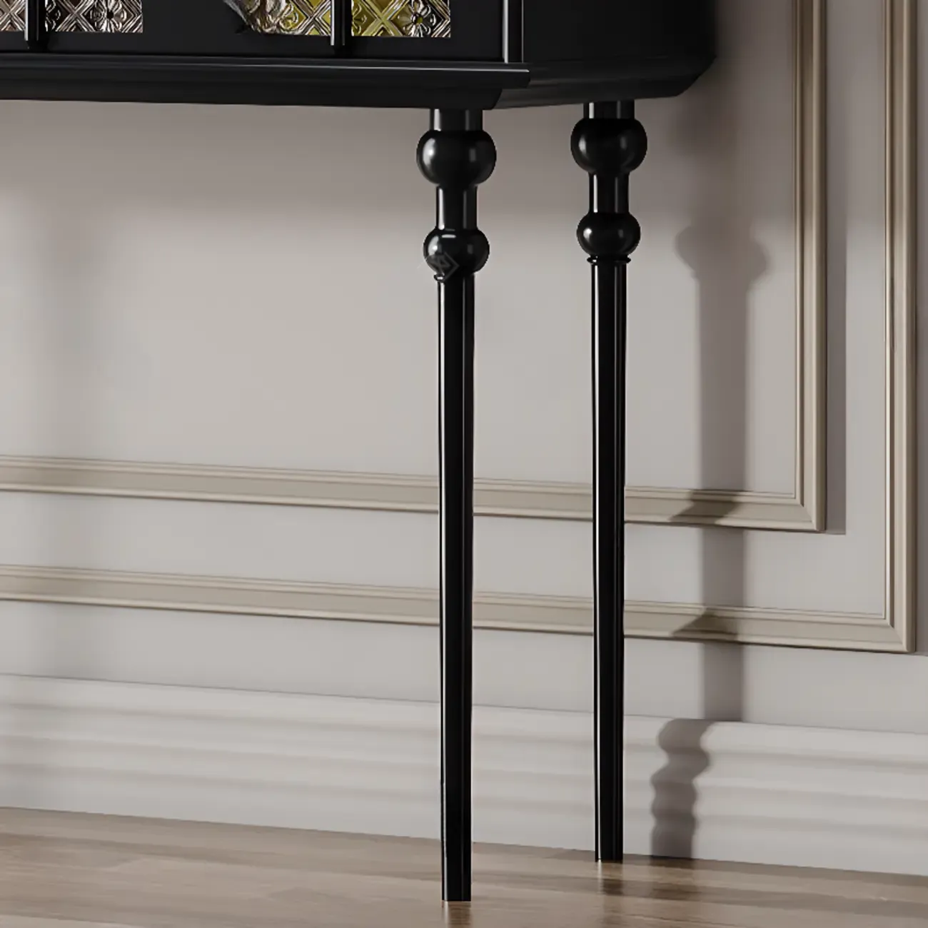 Rectangular Wooden Console Table with Drawers  Image - 11