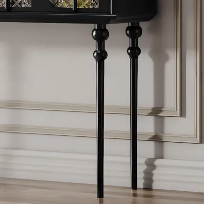 Rectangular Wooden Console Table with Drawers  Image - 11