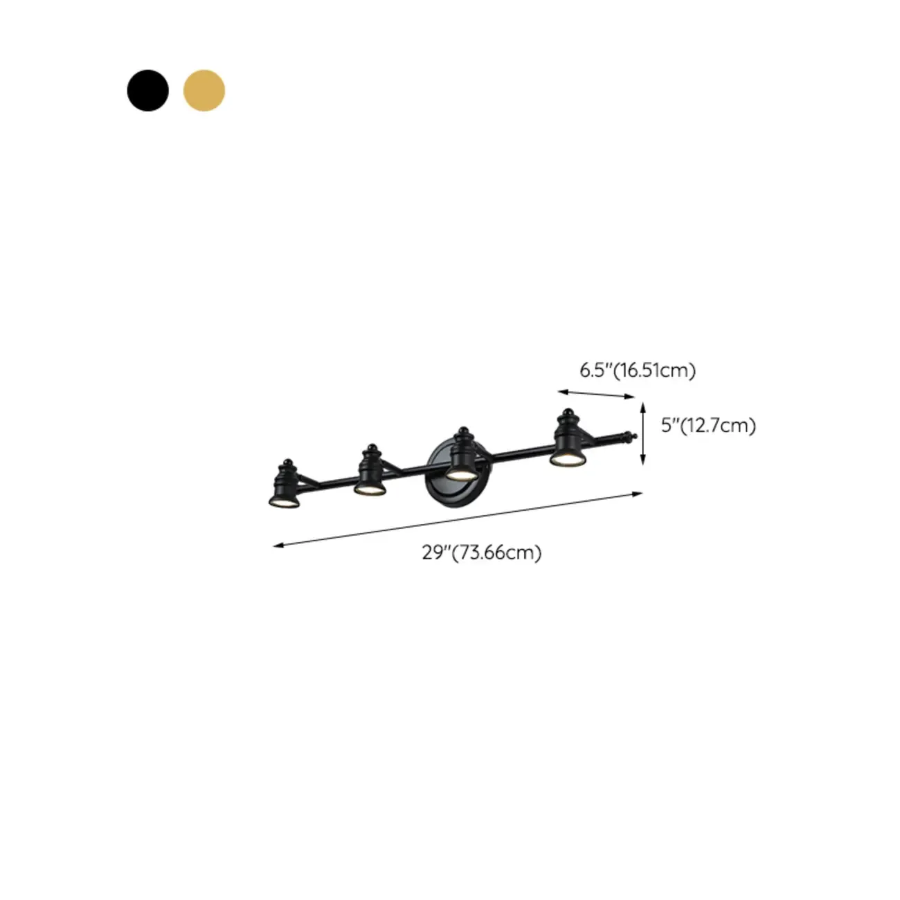 Bathroom Industrial Vanity Mirror Light in Geometric Style Image - 18