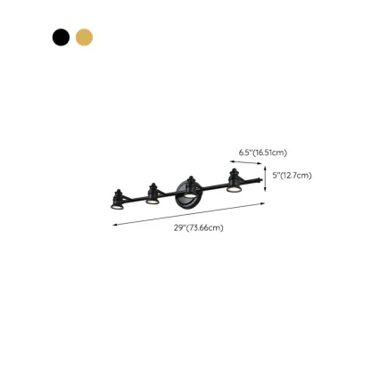 Bathroom Industrial Vanity Mirror Light in Geometric Style Image - 18