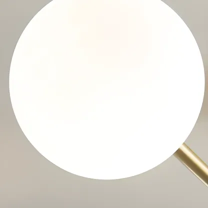  Modern 8-Light Sputnik Chandelier with Glass Lampshade Image - 8