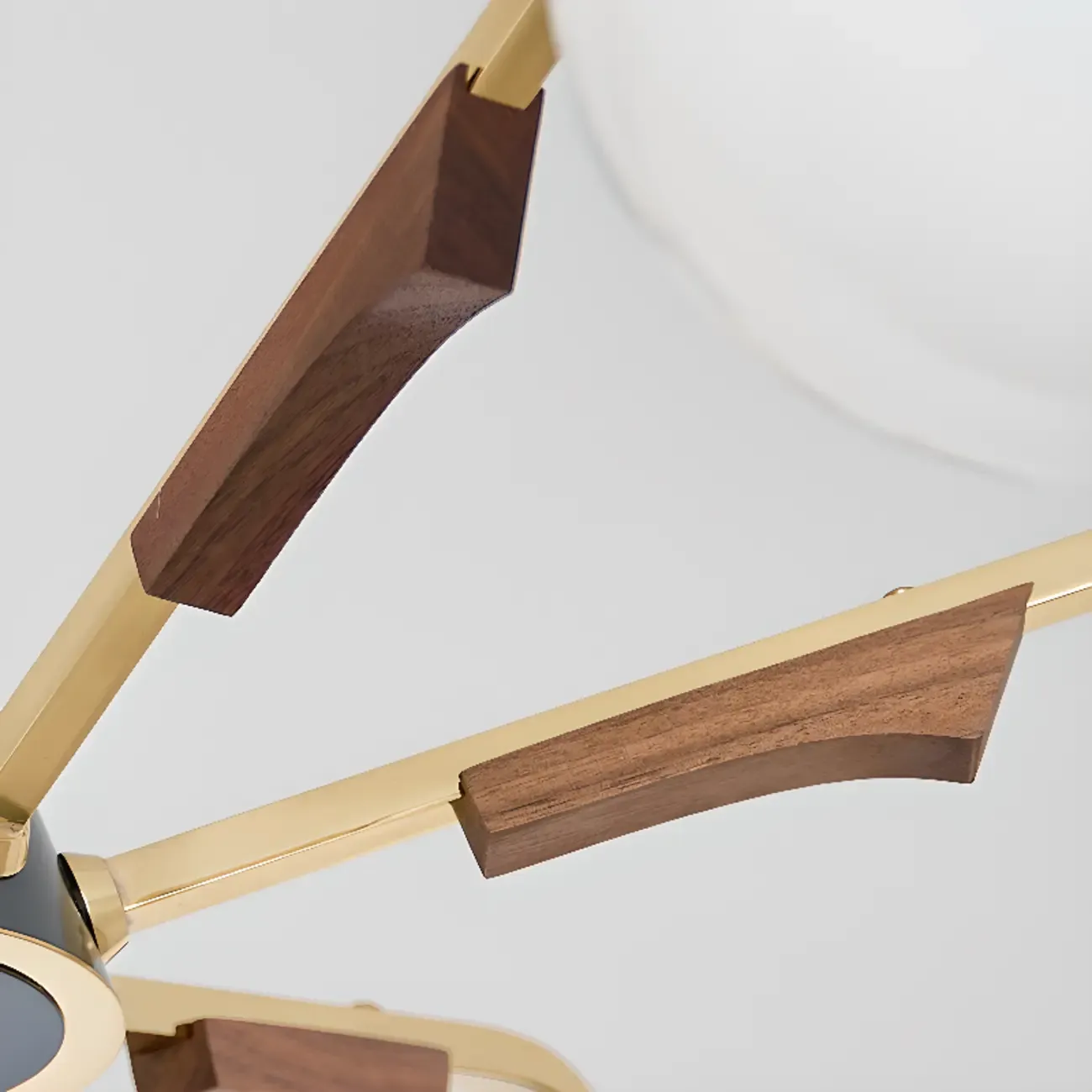 Modern White Glass Ball Chandelier with Adjustable Length  Image - 10