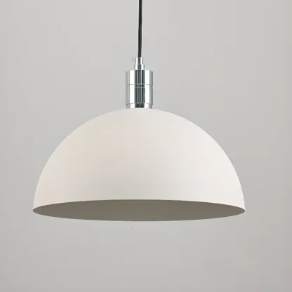 Minimalist Bowl Shape Hanging LED Pendant Light for Dining Room Image - 10
