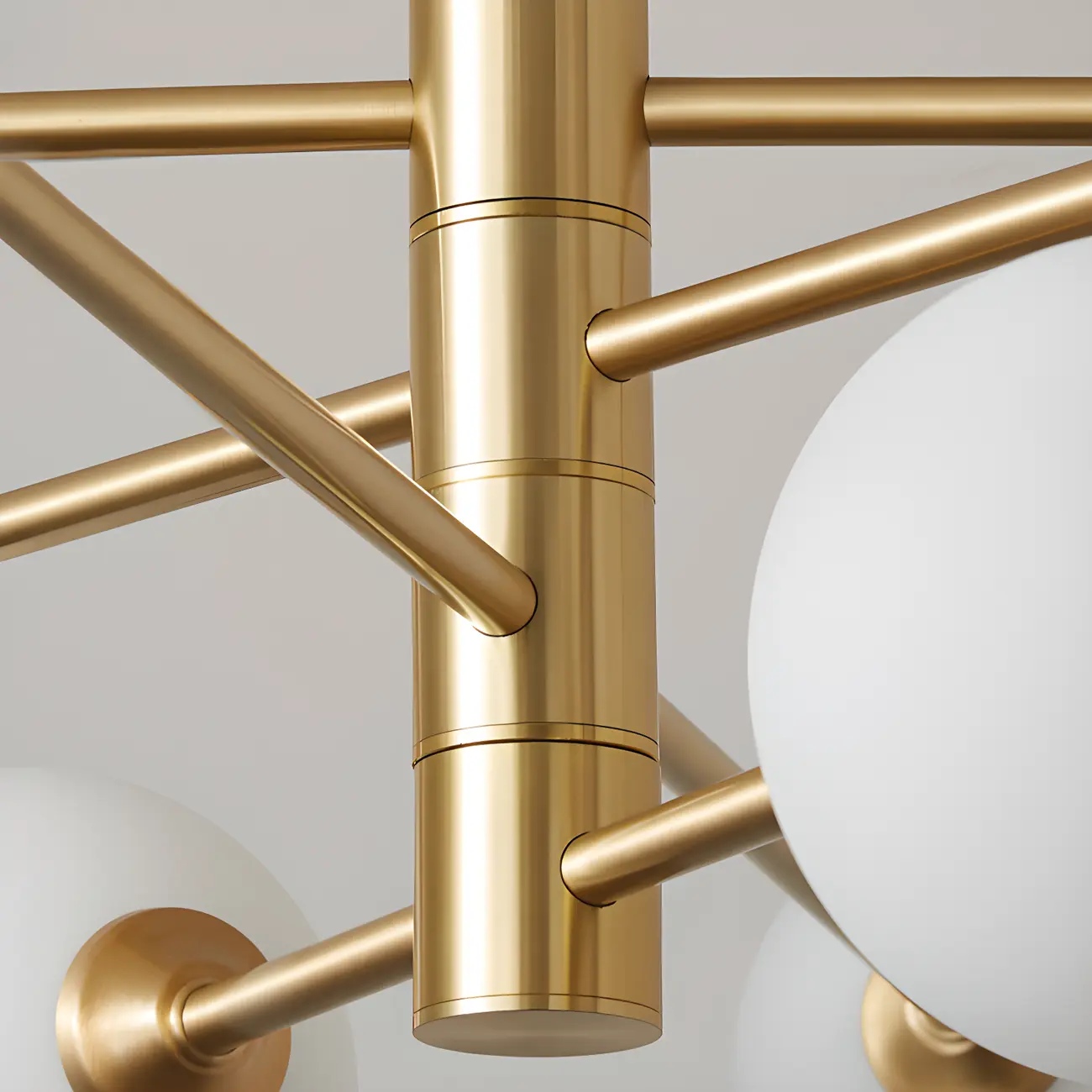  Modern 8-Light Sputnik Chandelier with Glass Lampshade Image - 9 | homeyfad