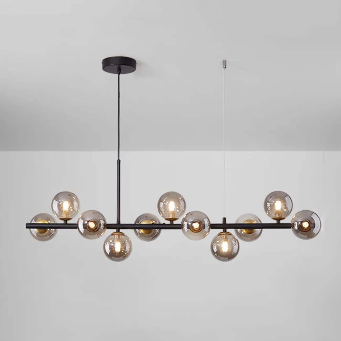 9 Lights Bi-pin Glass Globe Island Light with Direct Wired Electric Image - 19 | homeyfad