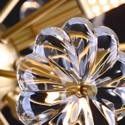 Modern Crystal Globe Chandelier with Ambient Light Image - 6
