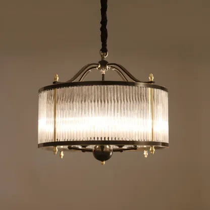 Modern 3-Light Crystal Round Chandelier with Flexible Height Image - 2