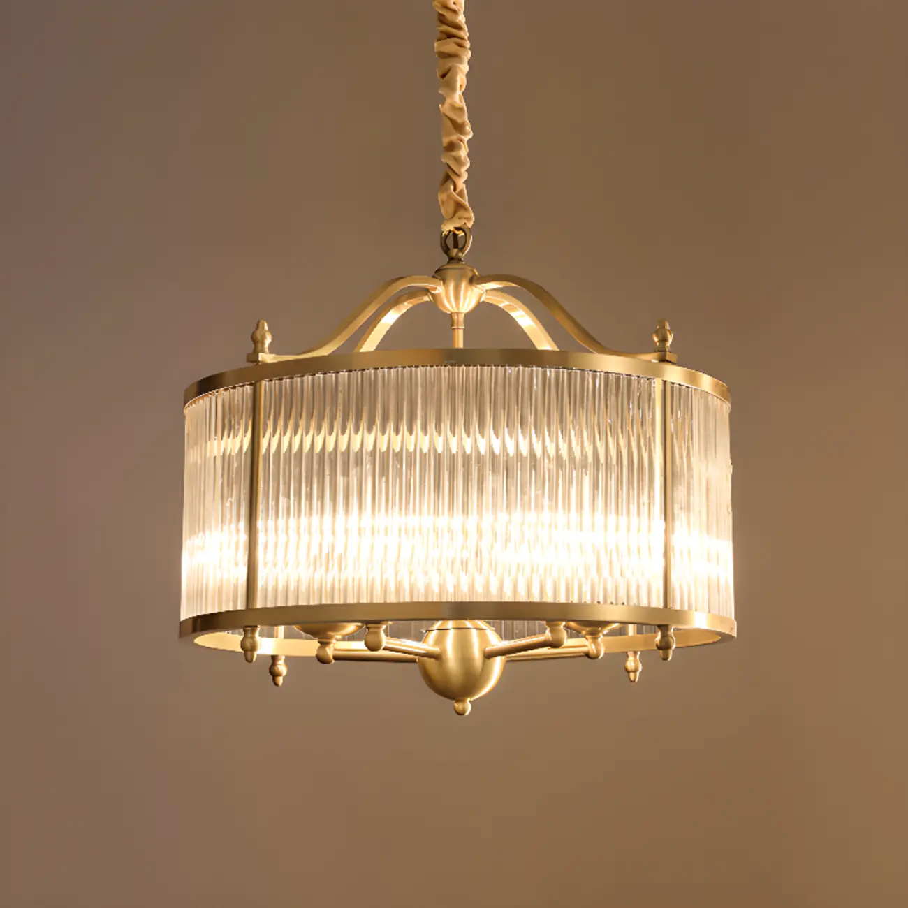 Modern 3-Light Crystal Round Chandelier with Flexible Height Image - 3 | homeyfad