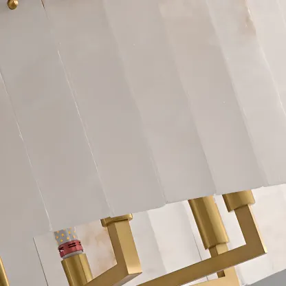 Modern Marble Round Chandelier for Luxury Interiors Image - 12