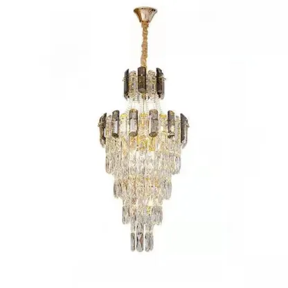 Luxury Long Crystal Chandelier for Elegant Interiors Image - 5