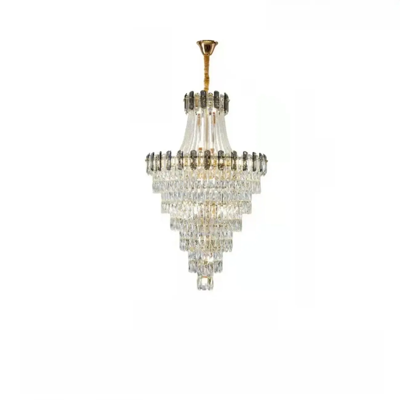 Luxury Long Crystal Chandelier for Elegant Interiors Image - 6
