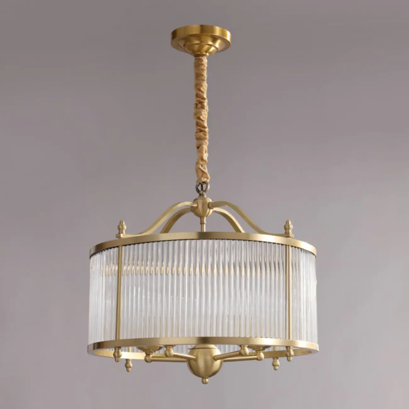 Modern 3-Light Crystal Round Chandelier with Flexible Height Image - 7 | homeyfad