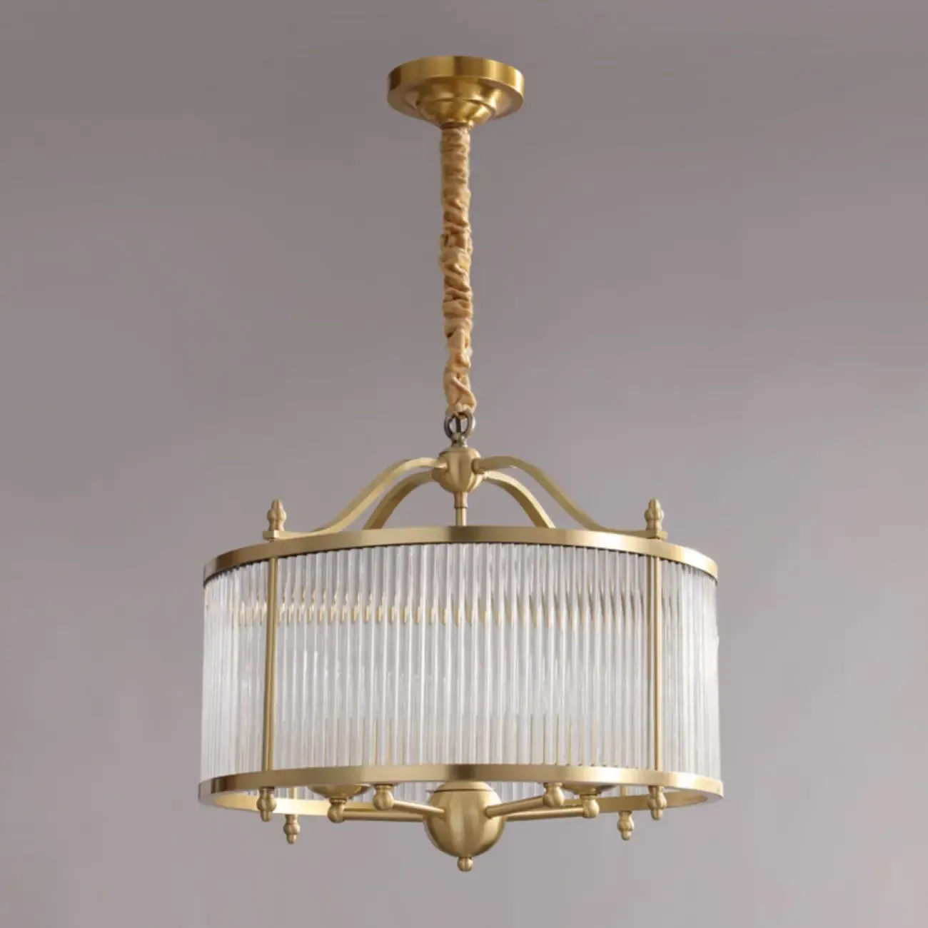 Modern 3-Light Crystal Round Chandelier with Flexible Height Image - 7