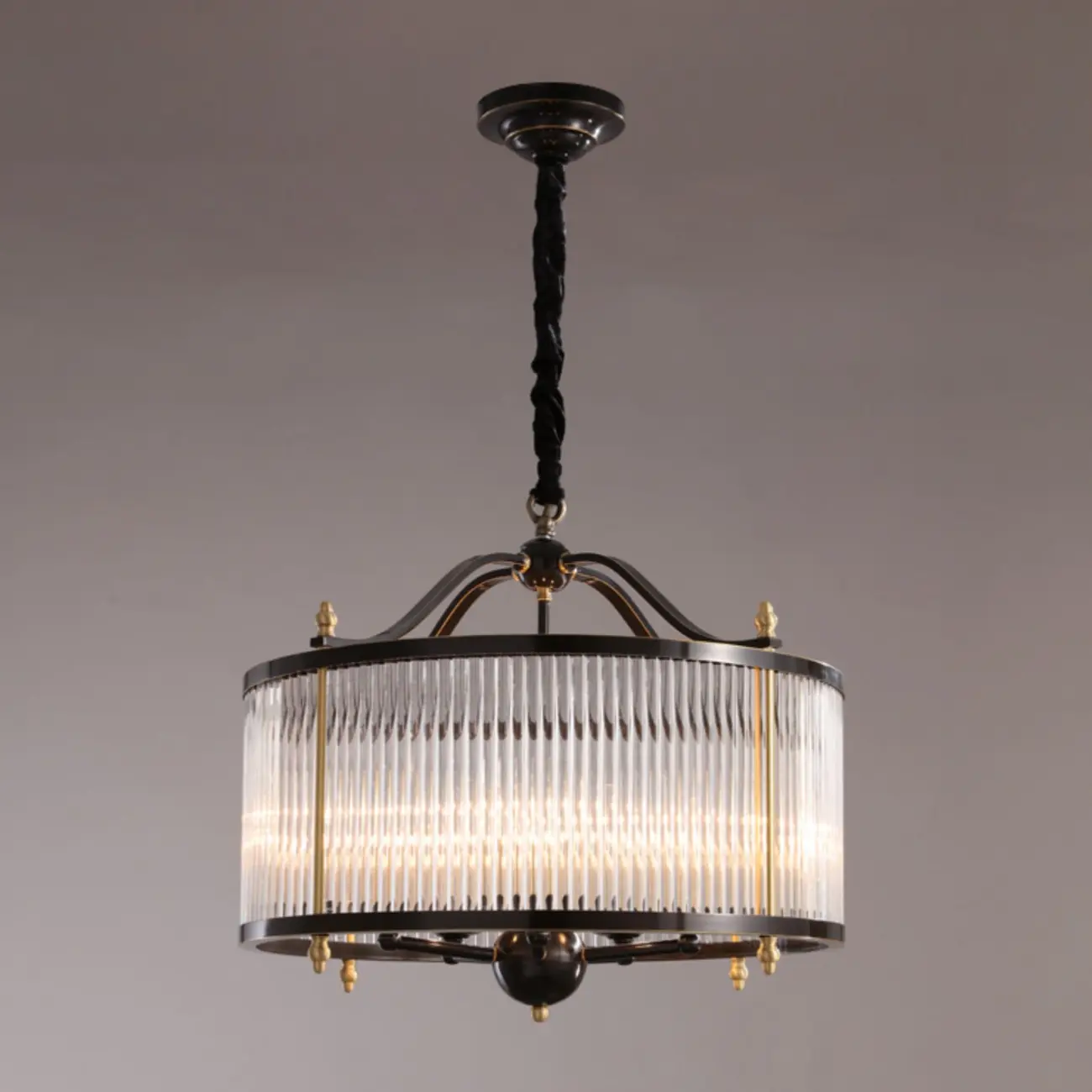 Modern 3-Light Crystal Round Chandelier with Flexible Height Image - 8 | homeyfad