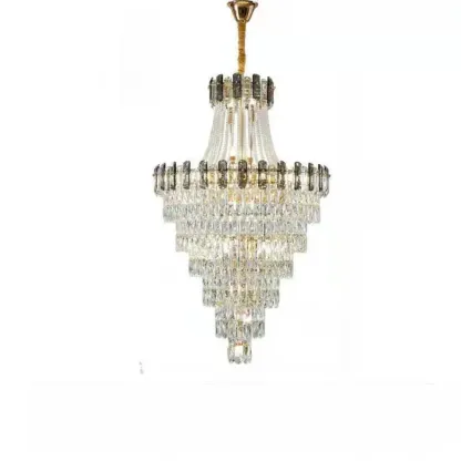 Luxury Long Crystal Chandelier for Elegant Interiors Image - 9