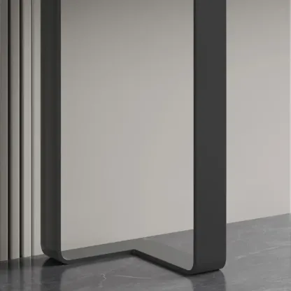 Glam Spar Top Console Table with Gold Metal Pedestal Base Image - 9