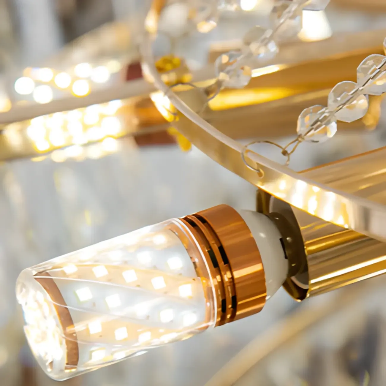 Luxury Long Crystal Chandelier for Elegant Interiors Image - 12