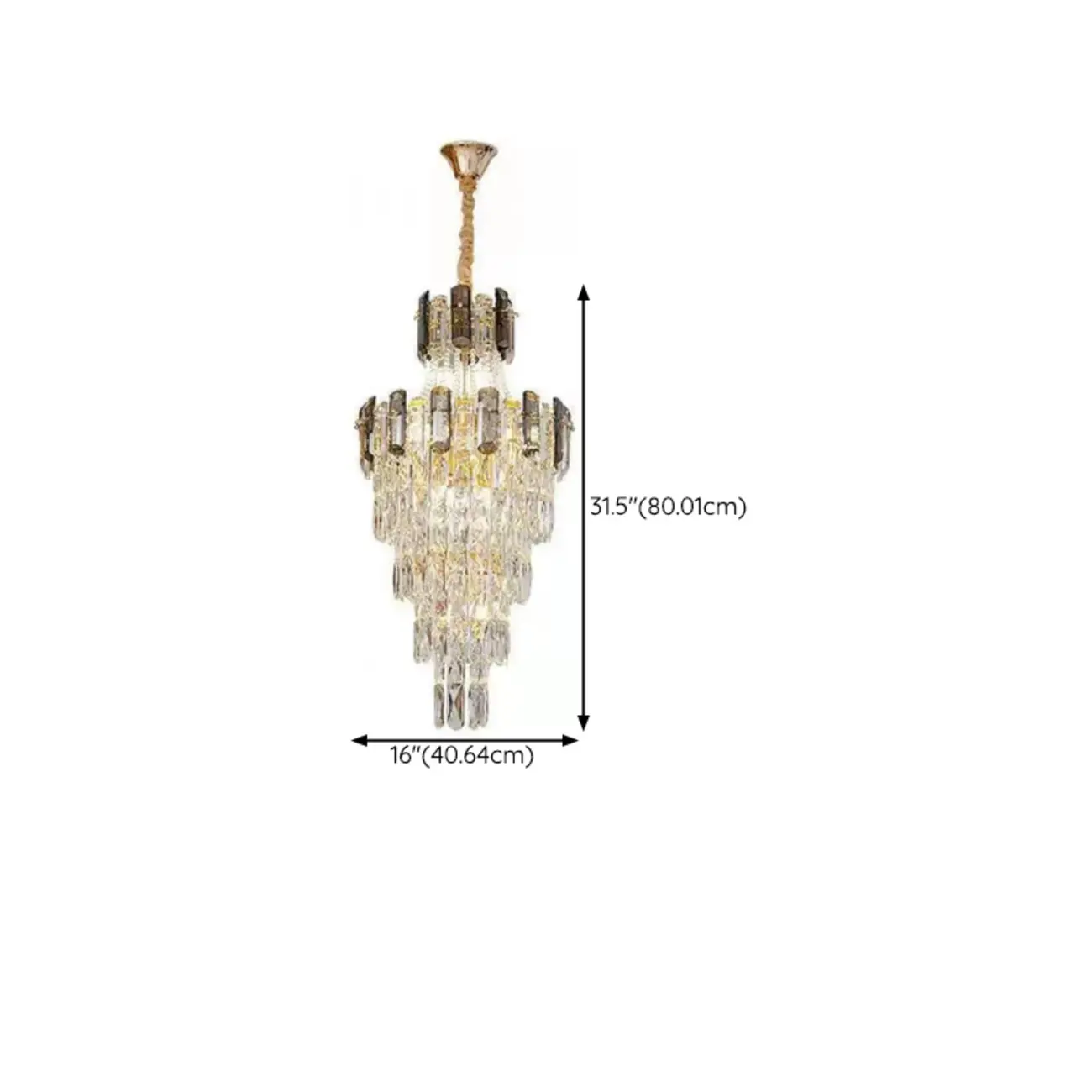 Luxury Long Crystal Chandelier for Elegant Interiors #size | homeyfad