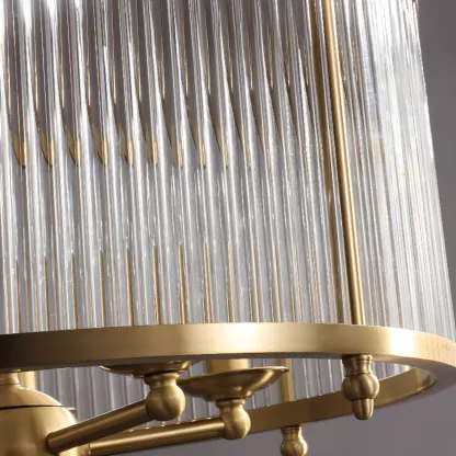 Modern 3-Light Crystal Round Chandelier with Flexible Height Image - 13