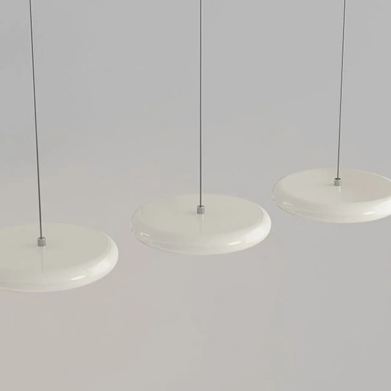 Modern 3 Light Milky Glass LED Pendant Light for Dining Room Image - 10 | homeyfad