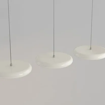 Modern 3 Light Milky Glass LED Pendant Light for Dining Room Image - 10
