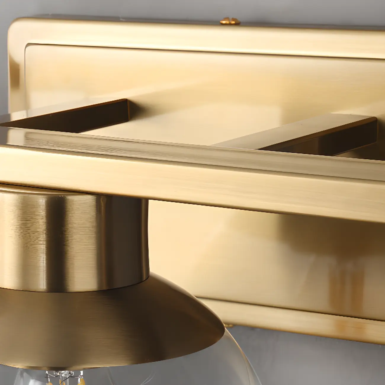 Classic Brass Vanity Lights with Transparent Ball Shade Image - 15 | homeyfad