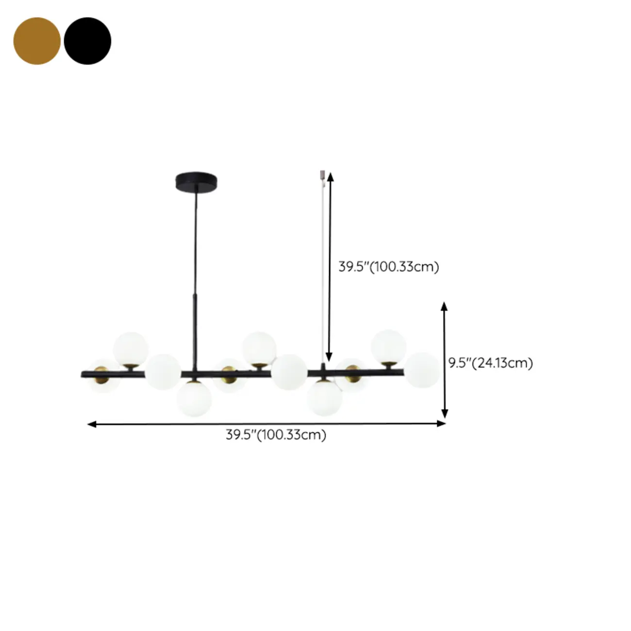 9 Lights Bi-pin Glass Globe Island Light with Direct Wired Electric Image - 42 | homeyfad