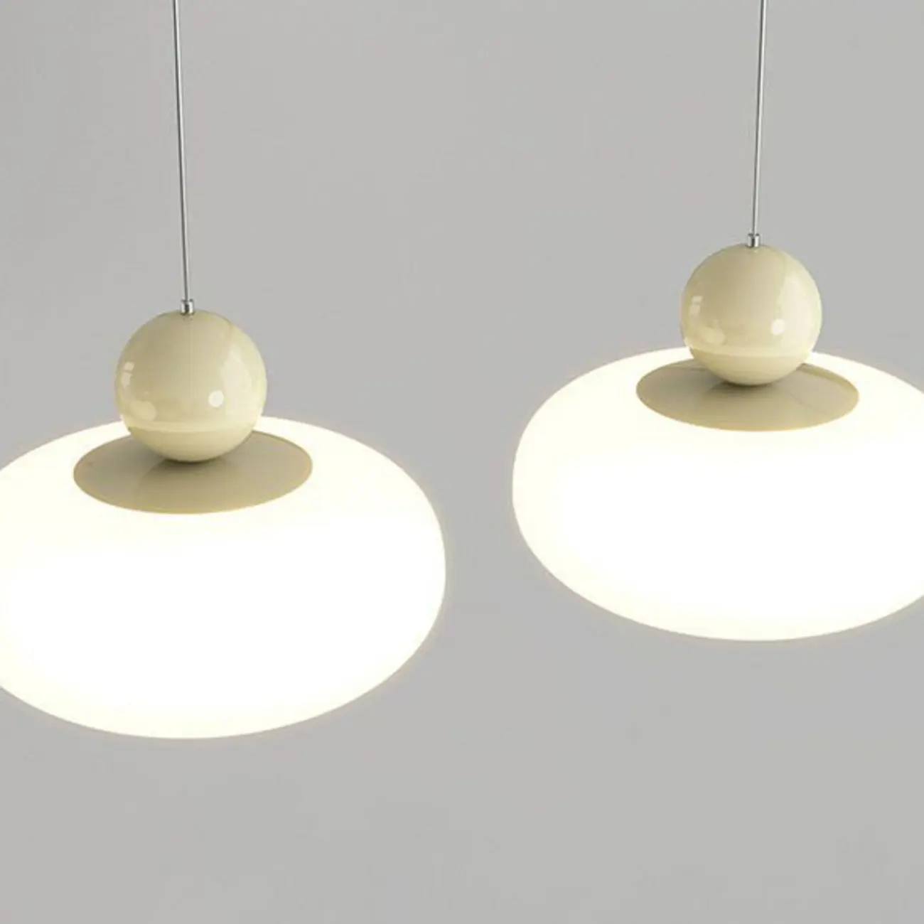 Modern 3 Light Milky Glass LED Pendant Light for Dining Room Image - 11 | homeyfad