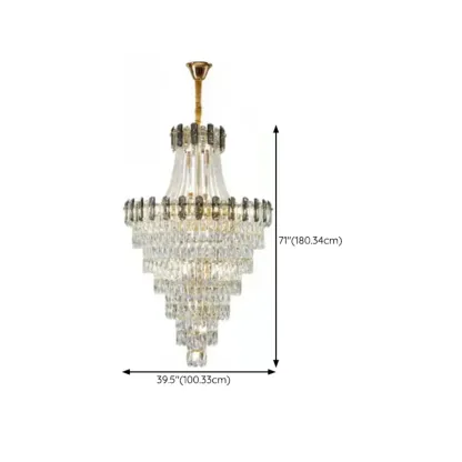 Luxury Long Crystal Chandelier for Elegant Interiors Image - 17
