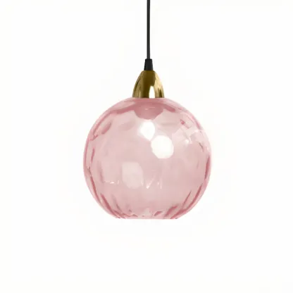 Artistic Stained Glass Globe Pendant Light for Dining Room Image - 7