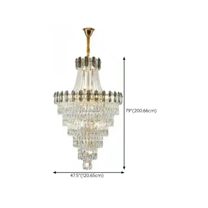 Luxury Long Crystal Chandelier for Elegant Interiors Image - 18