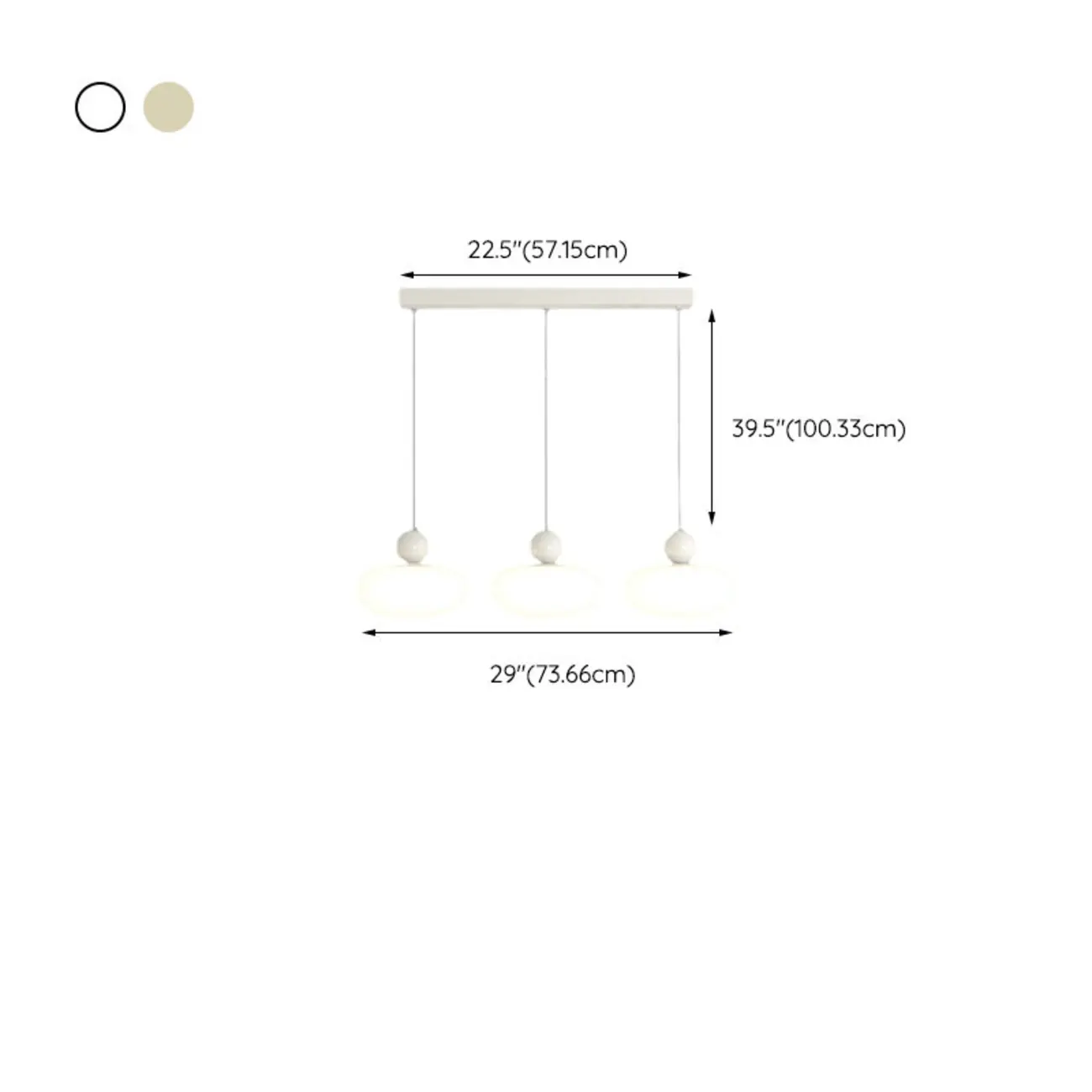 Modern 3 Light Milky Glass LED Pendant Light for Dining Room Image - 14 | homeyfad