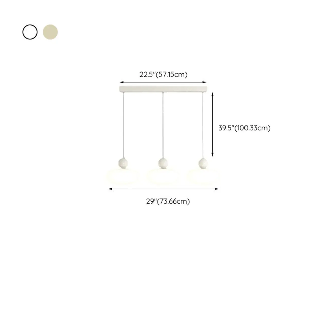 Modern 3 Light Milky Glass LED Pendant Light for Dining Room Image - 14