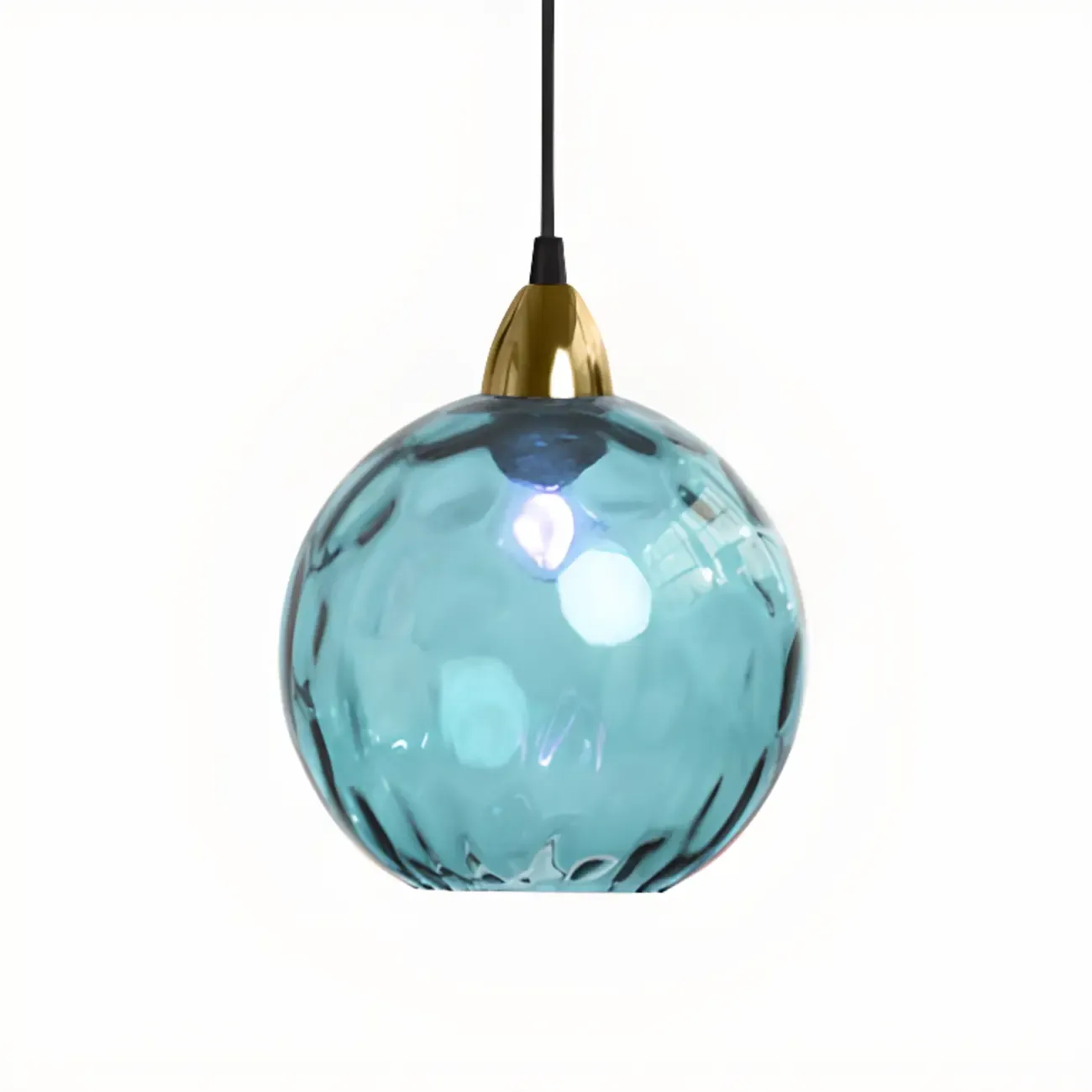 Artistic Stained Glass Globe Pendant Light for Dining Room Image - 8