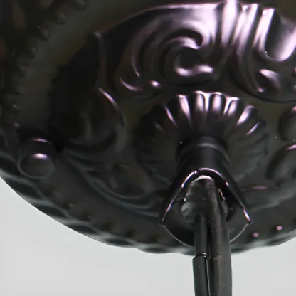 Vintage Metal Pendant Chandelier Fixture for Dining Room Image - 19