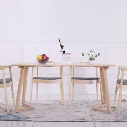 Brown Upholstered Dining Chair with Armrests Image - 6