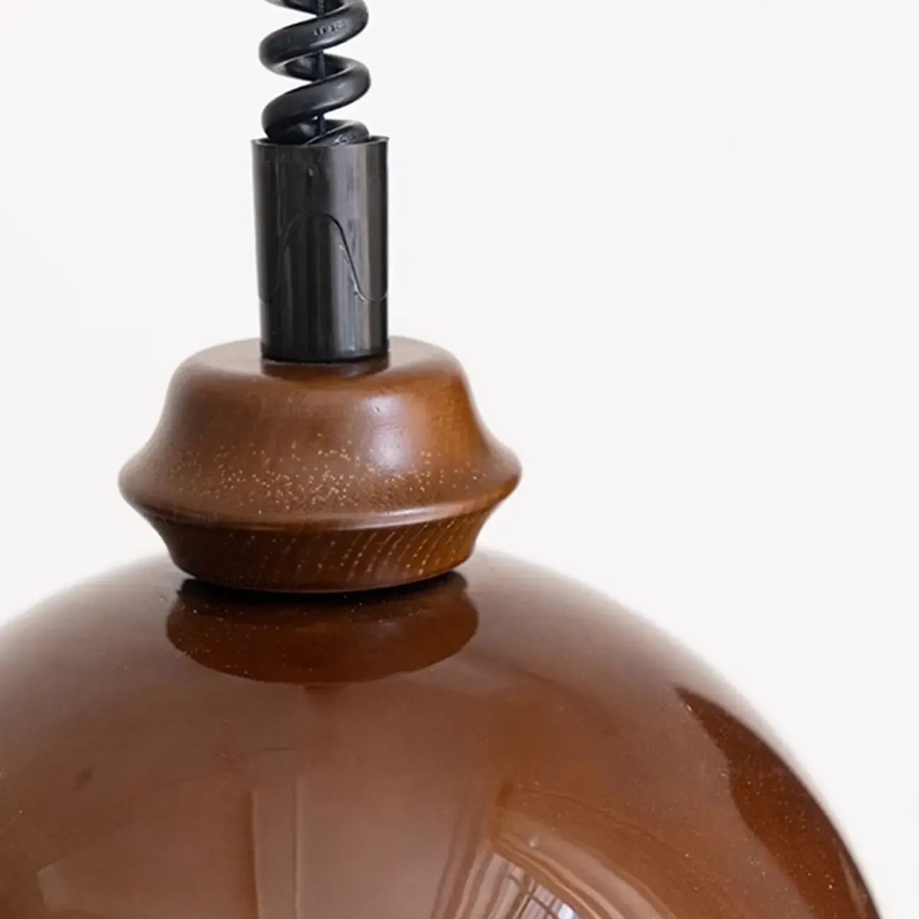 Modern Yellow Round Pendant Lamp with Metal Frame for Living Room Image - 10