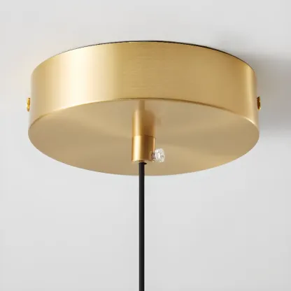 Cream Acrylic Pebble Shape  LED Pendant Light for Living Room Image - 12