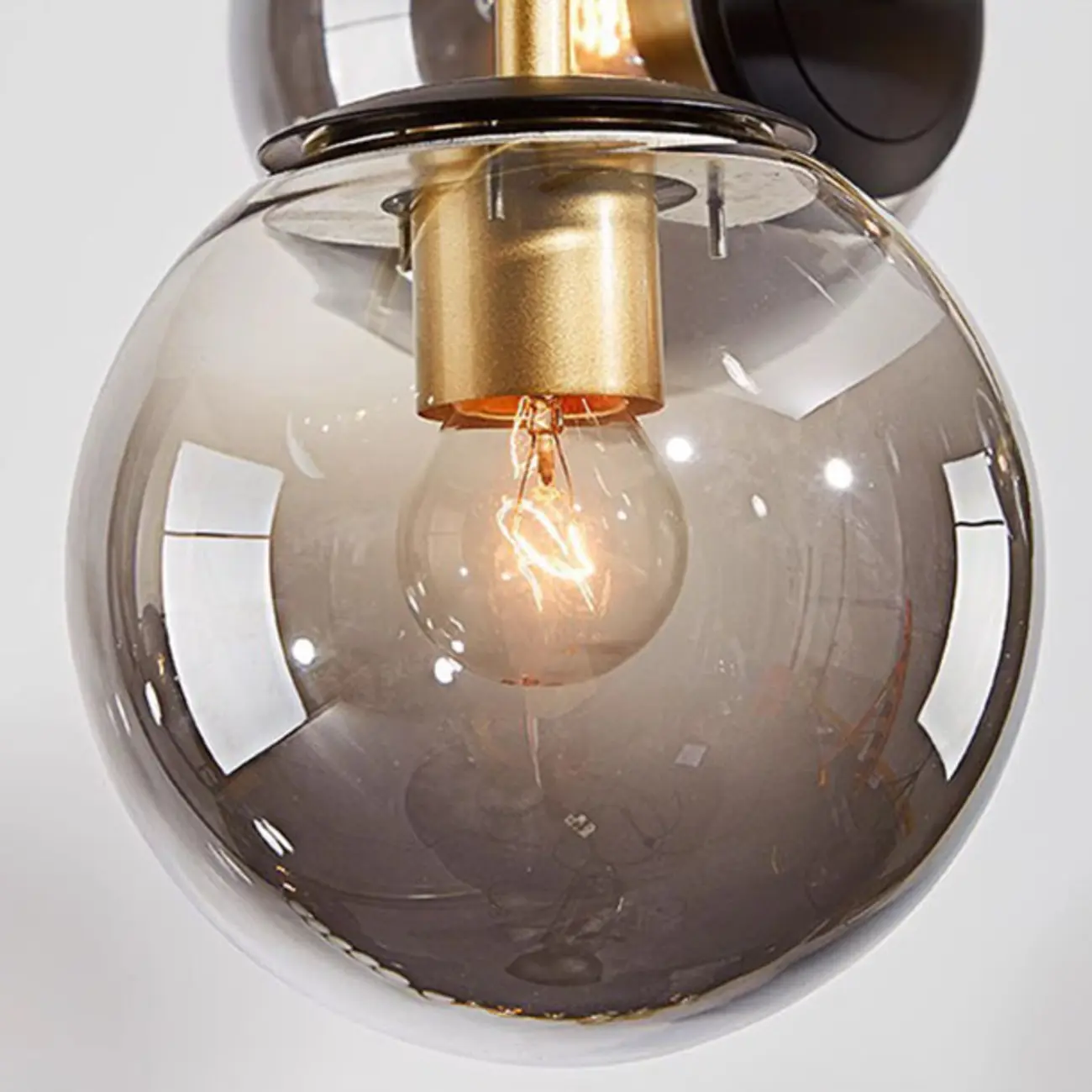 6 Light Glass Globe Island Pendant Light with Adjustable Length Image - 14 | homeyfad