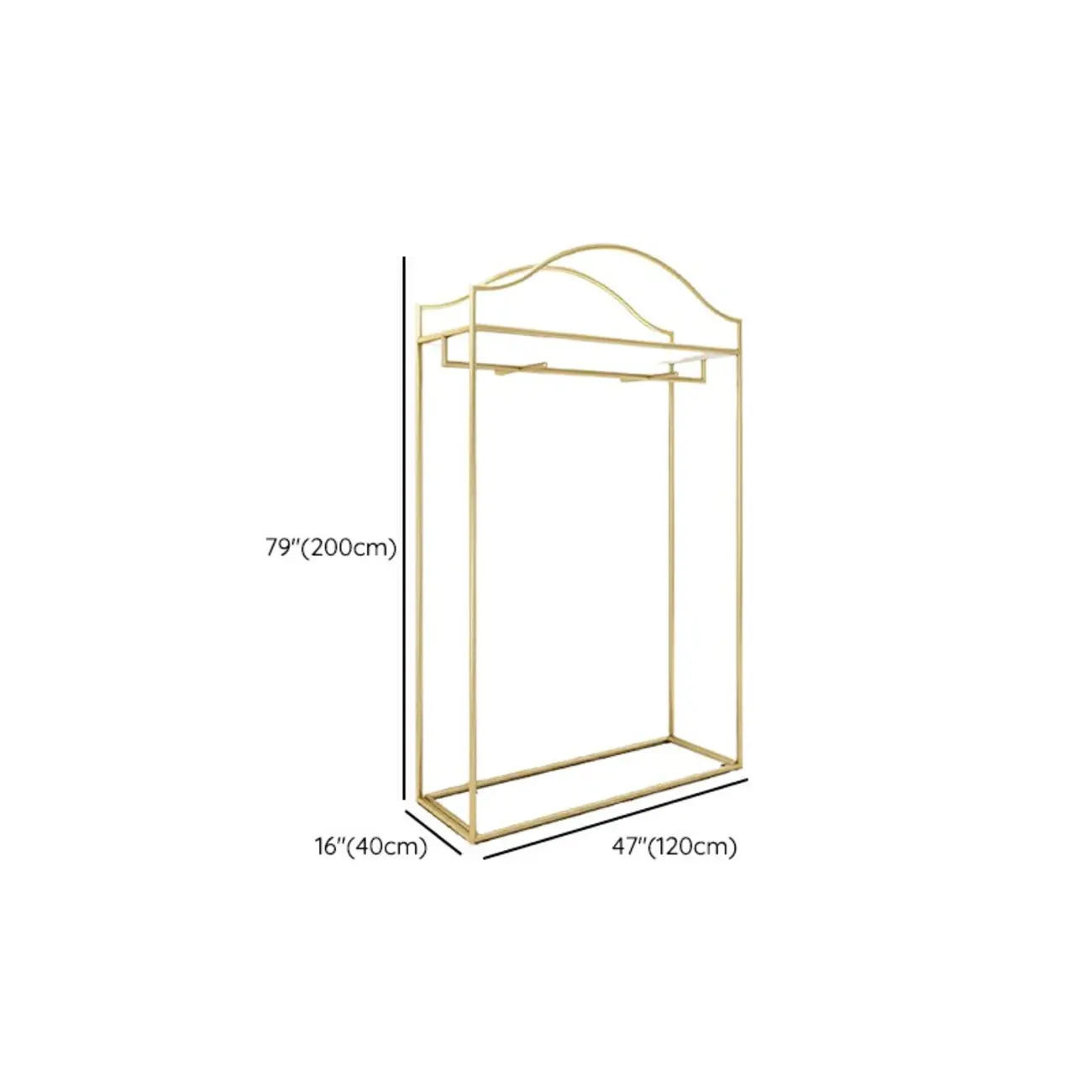 Modern Gold Metal Freestanding Hall Tree with Storage Image - 16 | homeyfad