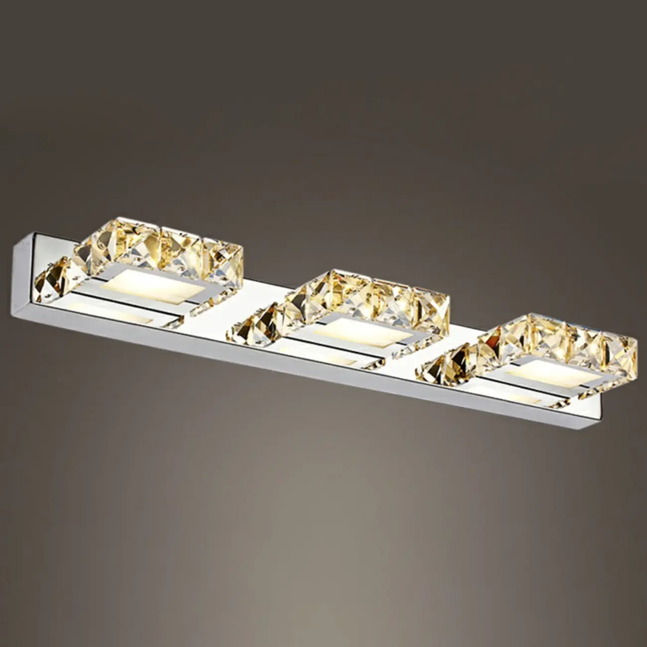 Modern Wall Vanity Mirror Lights with Geometrical Crystal Image - 8