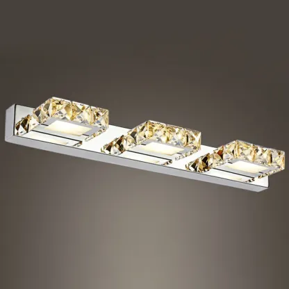 Modern Wall Vanity Mirror Lights with Geometrical Crystal Image - 8