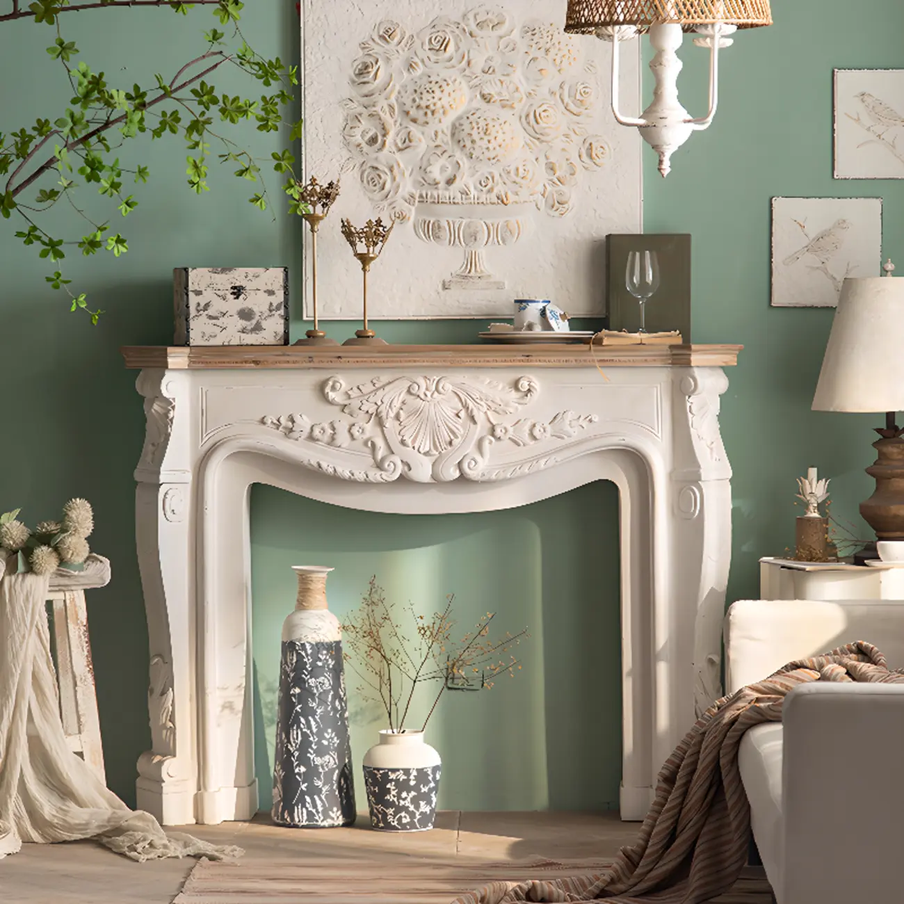 Mid-Century Wooden Console Table with Double Pedestal Image - 5 | homeyfad