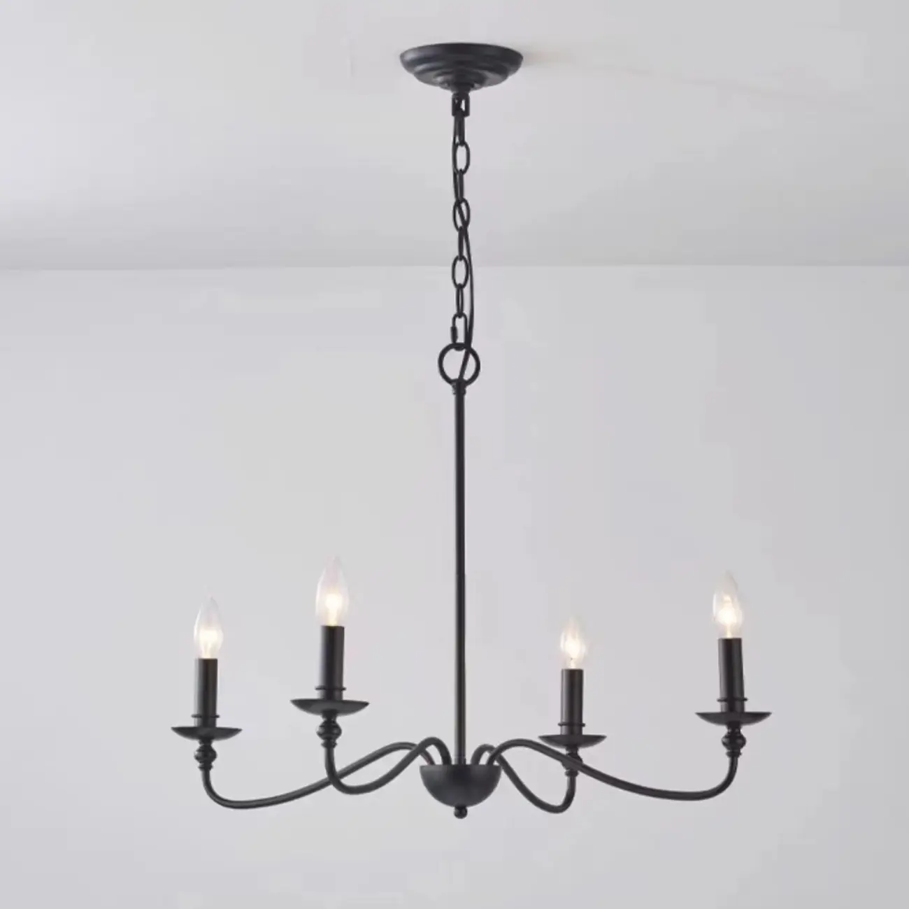 Vintage metal Candelabra Chandelier with adaptive height  Image - 6 | homeyfad