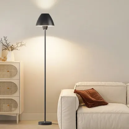 Minimalist Adjustable Floor Lamp with Shade for Living Room Image - 4
