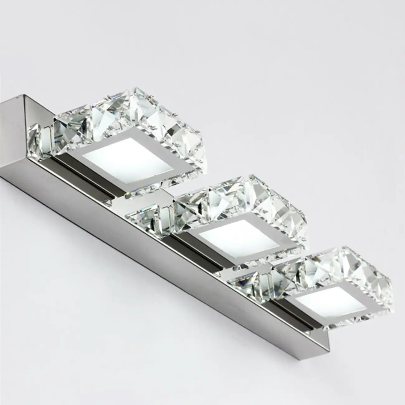 Modern Wall Vanity Mirror Lights with Geometrical Crystal Image - 13 | homeyfad